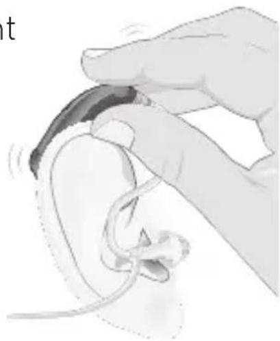 Sonic BL100 MN Bliss - Putting On Your Hearing Instrument – Thin Tube - 1