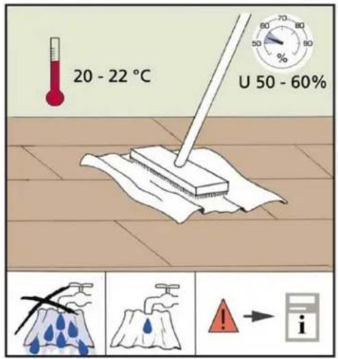 20 - 22 °C U 50 - 60%