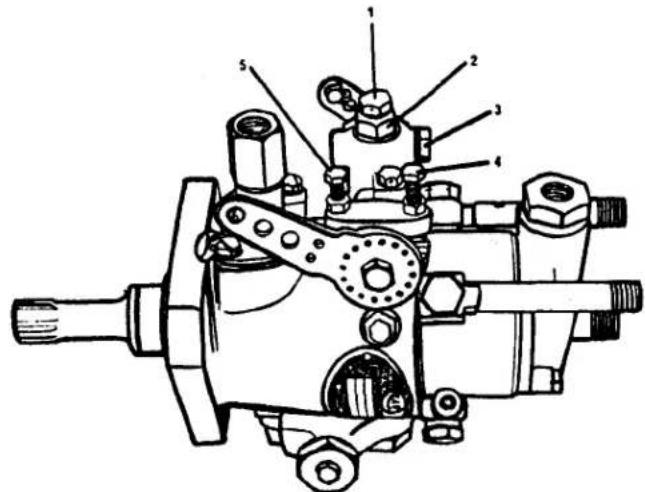 Technical diagram of a mechanical assembly with numbered components for identification