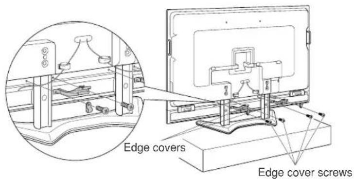 Edge covers Edge cover screws