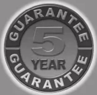 GUARANTEE 5 YEAR GUARANTEE