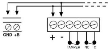 FRACARRO CE2N-416 - L1, L2, L3, L4: alarm line inputs - 6