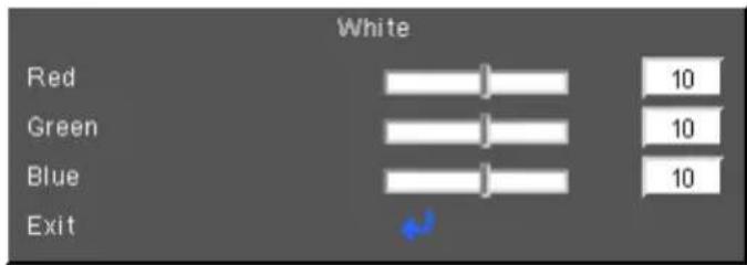 White Red 10 Green 10 Blue 10 Exit