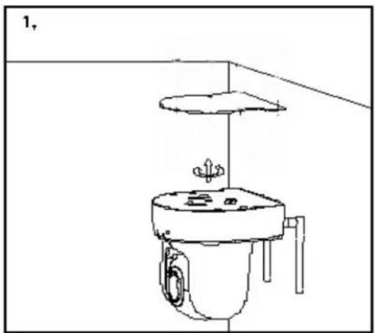 TRENDNET TV-IP612P - Attach the Metal Plate - 1