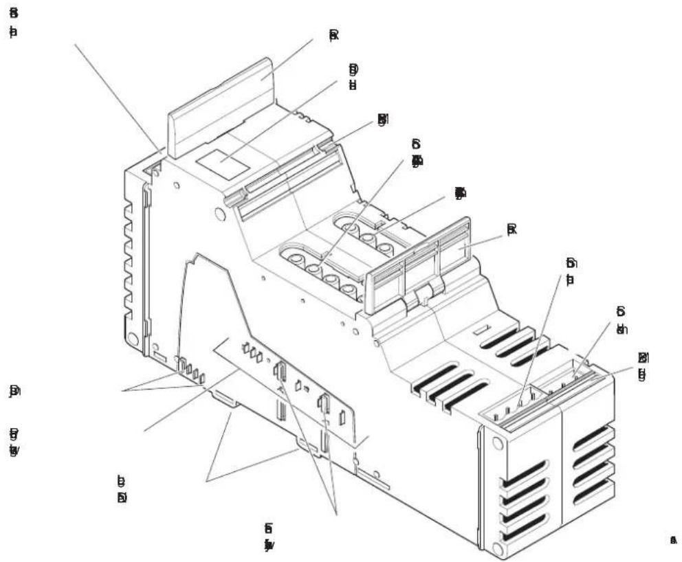 Technical diagram of an electronic device with labeled components in Chinese, including R, B, and S symbols.