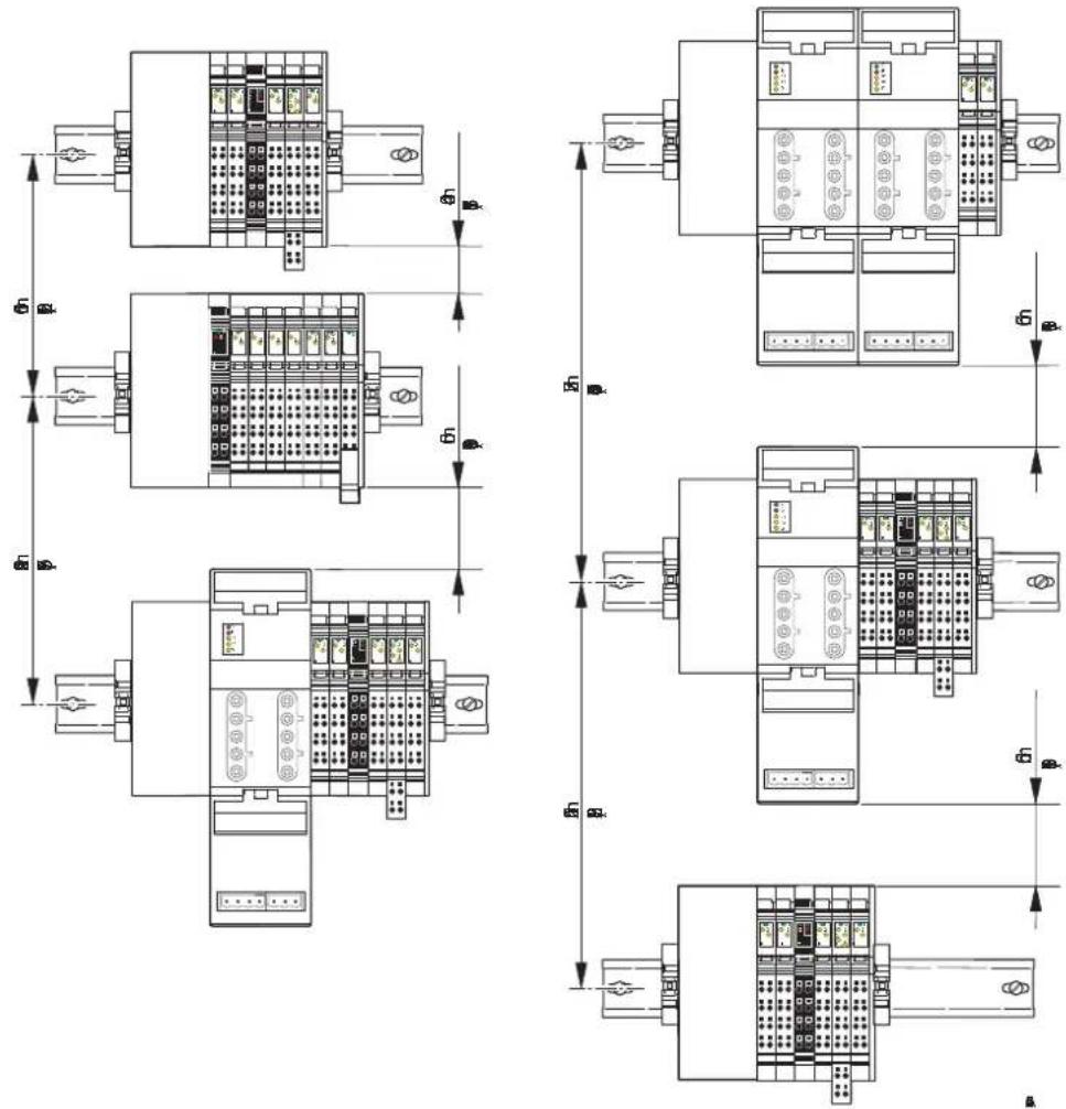 Technical schematic diagram of an electrical terminal block with labeled dimensions in Chinese characters.