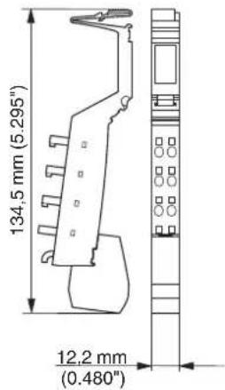 134,5 mm (5.295") 12,2 mm (0.480)