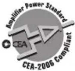 Amplifier Power Standard CEA CEA-2006 Compliant