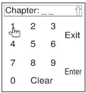 Chapter: ____ 1 2 3 4 5 6 7 8 9 0 Clear Exit Enter