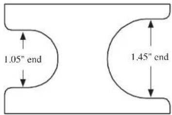 1.05" end 1.45" end