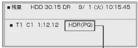 ■ 残量 HDD 30:15 DR 9/ 1 (火) 10:15.45 ■ T1 C1 1:12.12 HDR(PQ)