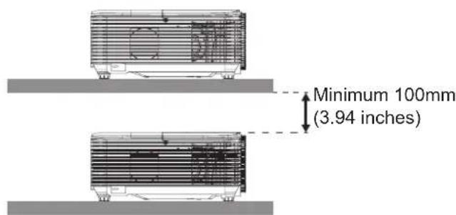 Minimum 100mm (3.94 inches)