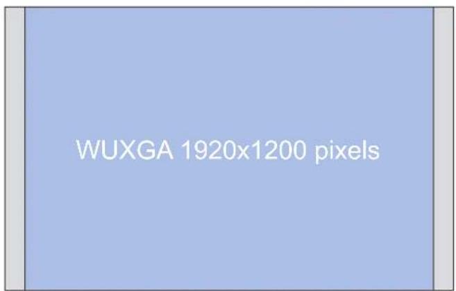 WUXGA 1920x1200 pixels