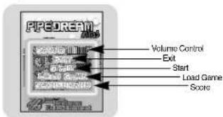 PIPECREAM Volume Control Exit Start Load Game Score