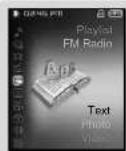 SAMSUNG YP-T8Z - Setting Main Functions in Text Mode - 1