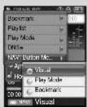 SAMSUNG YP-T8Z - MENU Options - 1