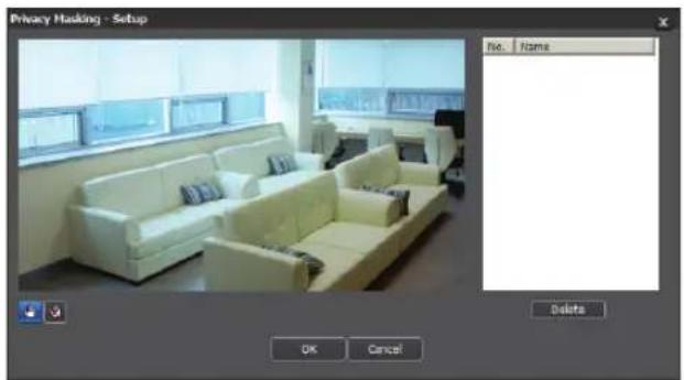 Privacy Hasking - Setup File. | Frame Delete OK Cancel
