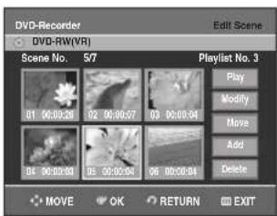 SAMSUNG DVD-R135 - Egy jelenet módosítása (cseréje) - 4