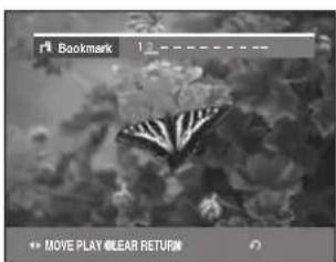 r1 Bookmark 1 MOVE PLAY CLEAR RETURN