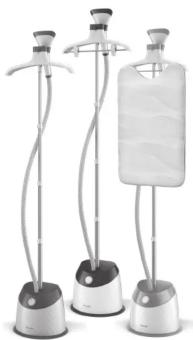 Three laboratory apparatuses with curved tubing and standers, no visible text or symbols