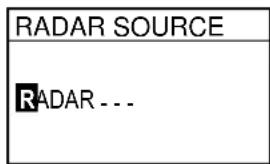 RADAR SOURCE RADAR ---