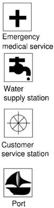 Emergency medical service Water supply station Customer service station Port
