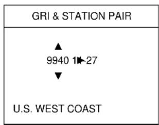 GRI & STATION PAIR ▲ 9940 1▶27 ▼ U.S. WEST COAST