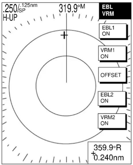 FURUNO 1742C - Measuring range by VRM - 1