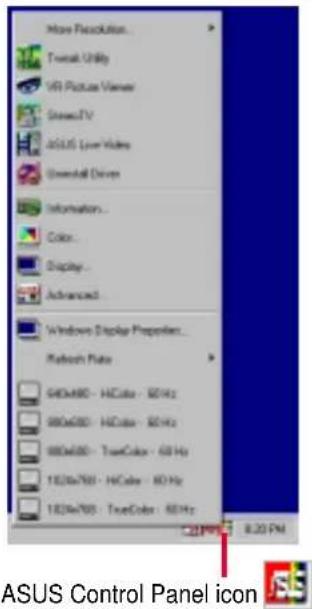 More Resolution... Treadout Utility V61 Picture Viewer StreamTV ASUS Liver Video Greenfall Drives Information... Color... Display... Advanced... Windows Display Properties... Network Rate G40x80 - HCCale - 80Hz 980x80 - HCCale - 80Hz 980x80 - TrueColor - 60 Hz 1824x705 - HCCale - 80 Hz 1824x705 - TrueColor - 60 Hz 8.20 PM ASUS Control Panel icon