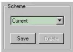 Scheme Current Save Delete