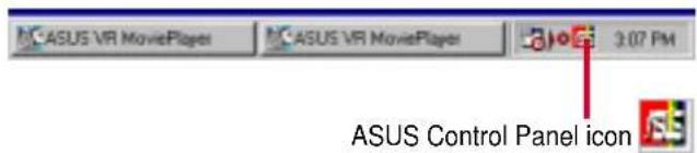 ASUS VR MoviePlayer ASUS VR MoviePlayer 3:07 PM ASUS Control Panel icon