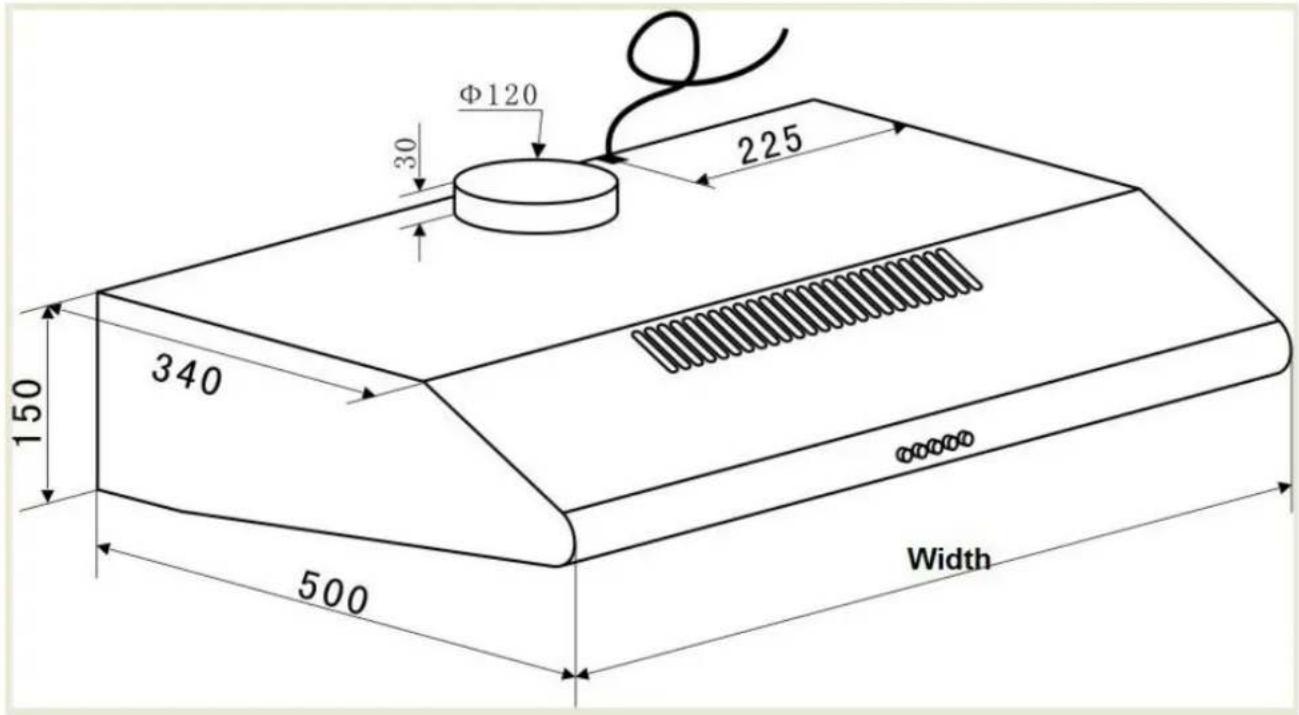 Φ120 30 225 150 340 500 Width