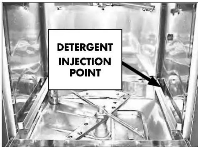 DETERGENT INJECTION POINT