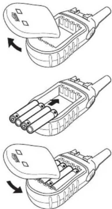 UNIDEN UH041P - BATTERY INSTALLATION - 2