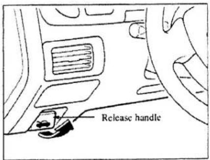 MAZDA Millenia (2001) - Hood Release - 1