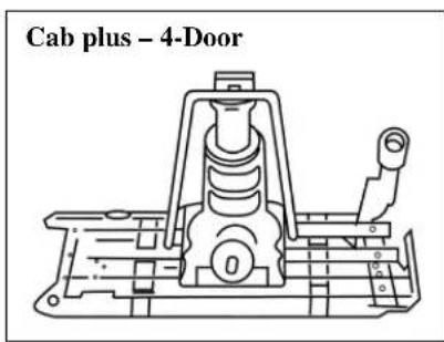 MAZDA B2300 (2001) - ▼To remove the jack, jack handles and lug wrench: - 2