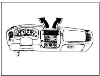 MAZDA B2300 (2001) - ▼(FLOOR and DEFROST) position - 1