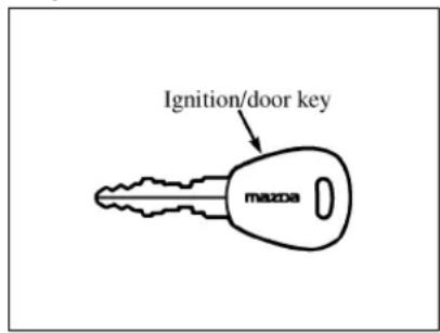 MAZDA B2300 (2001) - Key - 1