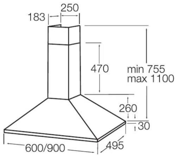 183 250 470 min 755 max 1100 260 30 600/900 495