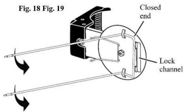 Fig. 18 Fig. 19 Closed end Lock channel