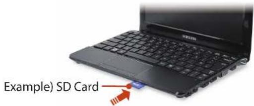 SAMSUNG NP-NC110P - Using the card - 1