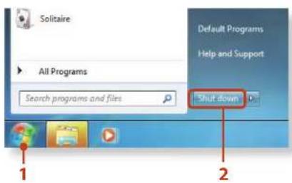 SAMSUNG NP-NC110P - Turning the computer off - 2