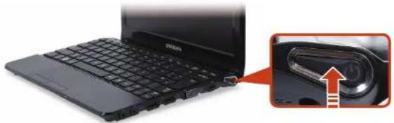 SAMSUNG NP-NC110P - Turning the computer on - 1