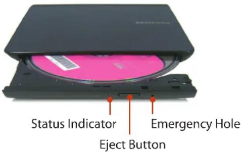 SAMSUNG NP-NC110P - Inserting and Ejecting a CD - 1