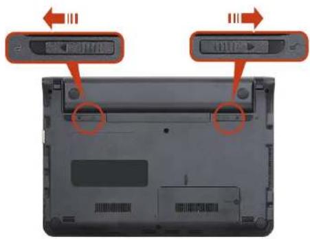 SAMSUNG NP-NC110P - Installing/Removing the Battery - 1