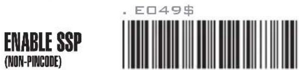 . E049$ ENABLE SSP (NON-PINCODE)