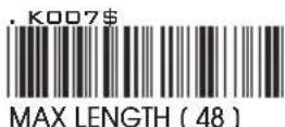 Unitech MS146-IUCB0M-SG - CHINA POSTAL CODE [ TOSHIBA CODE ] - 7