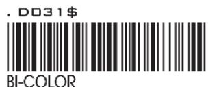 . D031 $ BI-COLOR