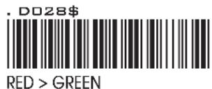 . D028$ RED > GREEN