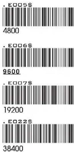 .E005$ 4800 . E006$ 9600 . E007$ 19200 . E022$ 38400